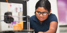 STEM, STEAM, and makerspaces are important--as evidenced by this female student and her 3D printing project.